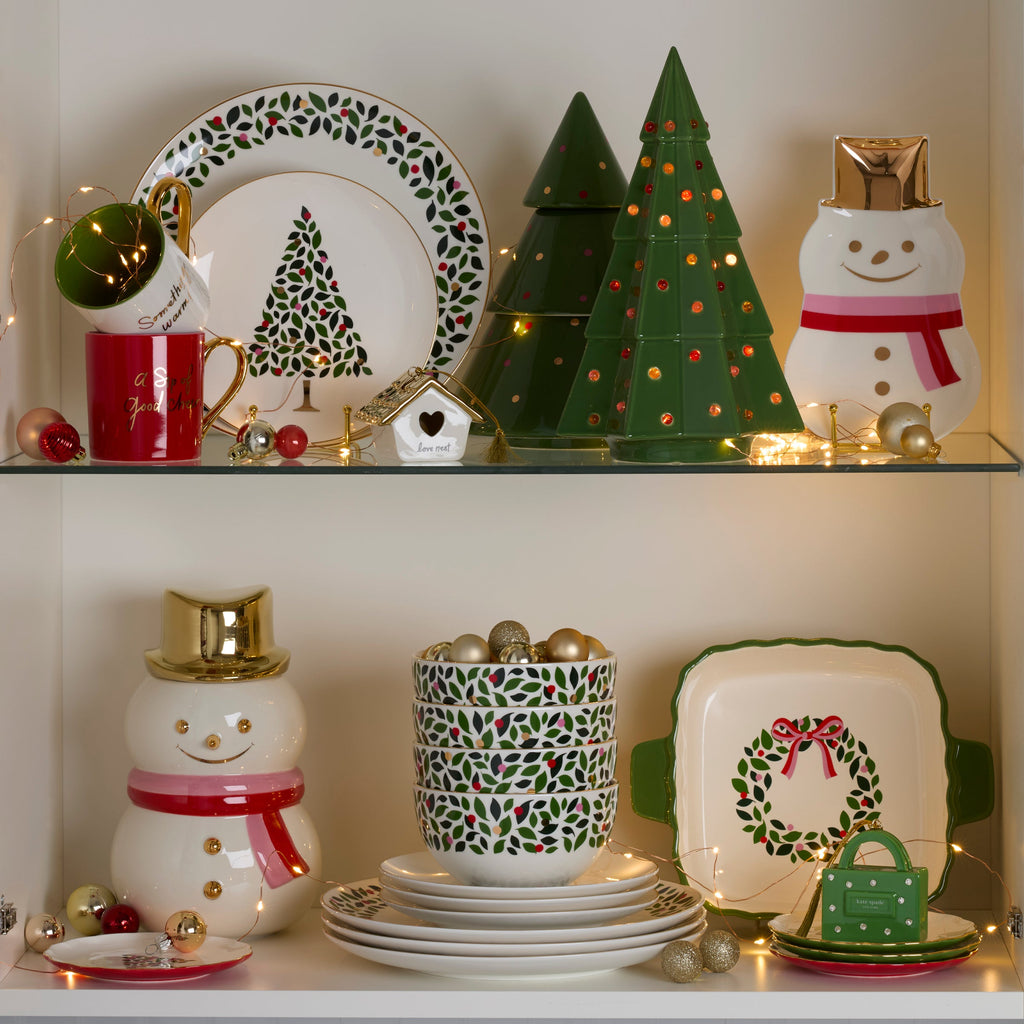 Evergreen Rim Accent Plates - Set of 4