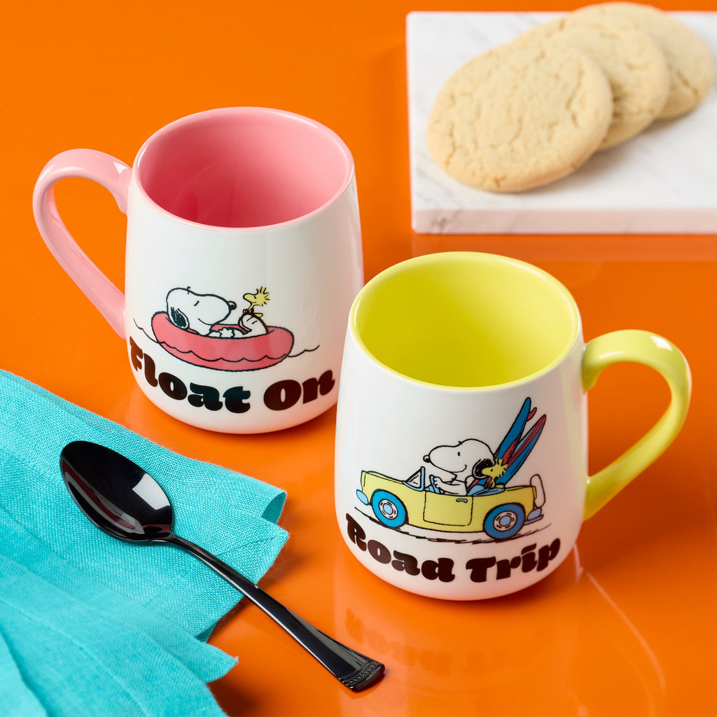Peanuts Mugs - Set of 2 - Road Trip-Float On